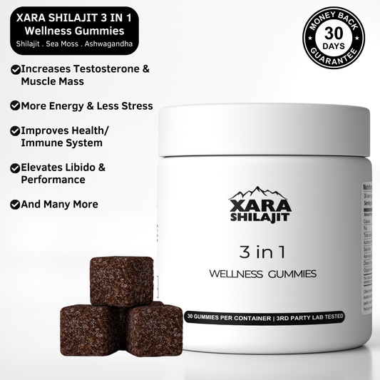 Xarashilajit® 3 in 1 wellness gummies - New Year SALE