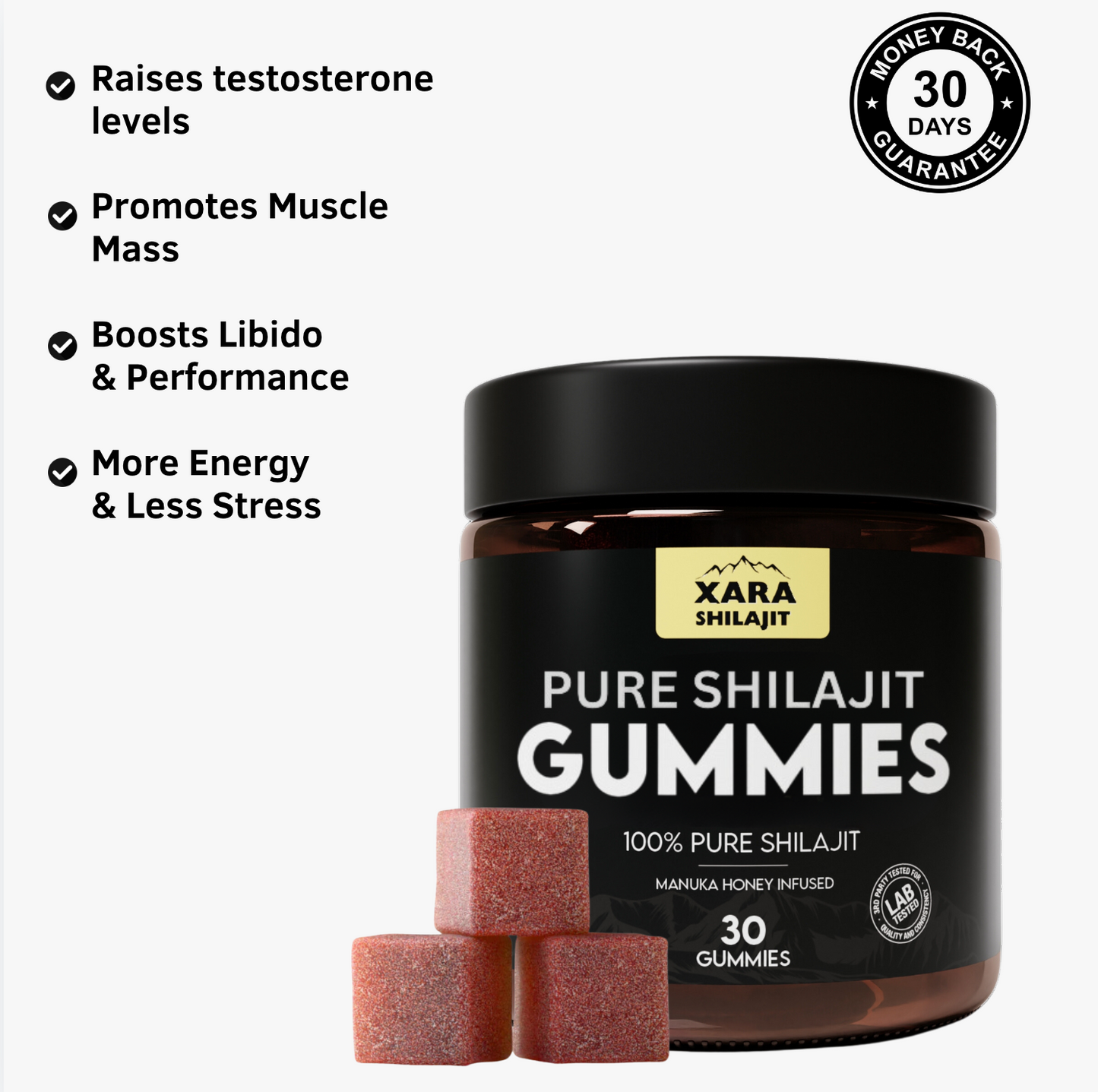 XARA SHILAJIT™ Pure Shilajit Gummies (BOGO SALE)