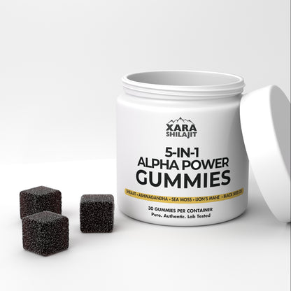 Xarashilajit® 5 in 1 Alpha wellness gummies